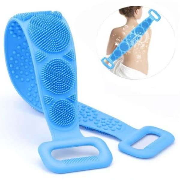 Silicone Double-sided Bath Brush And Back Scrubber