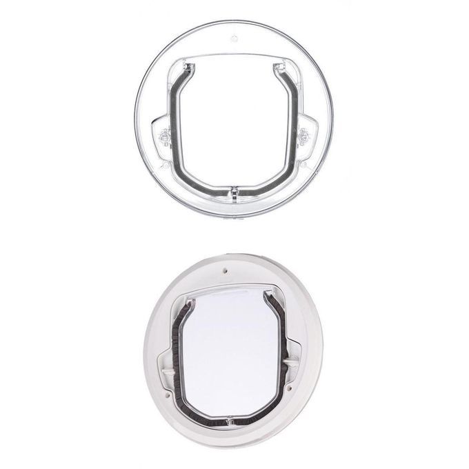 2x Pet Cat Flap Door 4 Ways Lock  Kitten Kitty Doggie Window Gate
