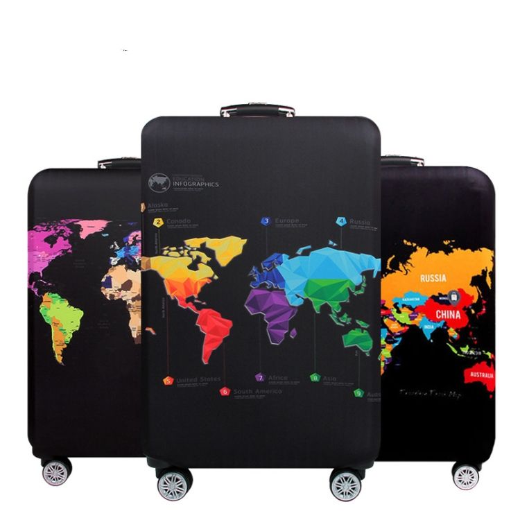 Dust Cover Travel Luggage Cover Suitcase Dustproof Scratch-proof Protection Elastic Sleeve S Size 19 To 21 Inch
