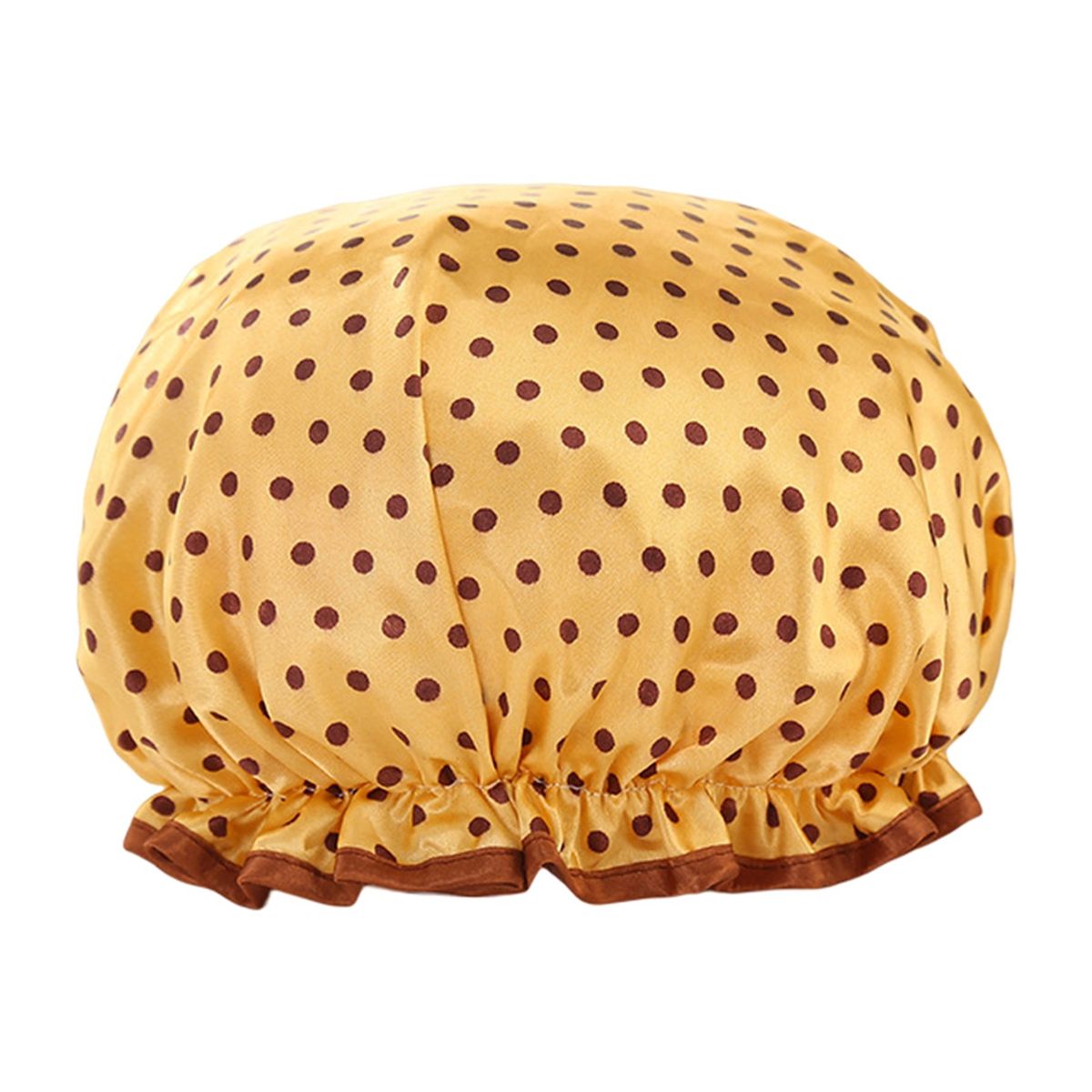 Shower Cap Easy To Clean Quick Drying Bath Hat Golden