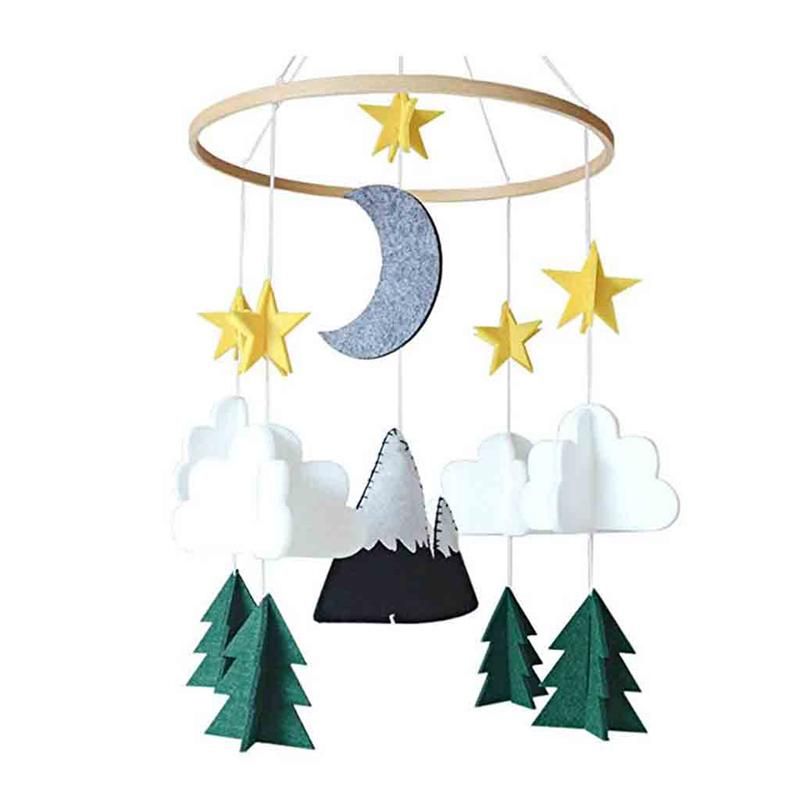 Mobile Hanging Decoration Felt Living Room Bedroom Ornament Boys/Girls Baby Crib Woodland Night Nursery Hanging Pendant