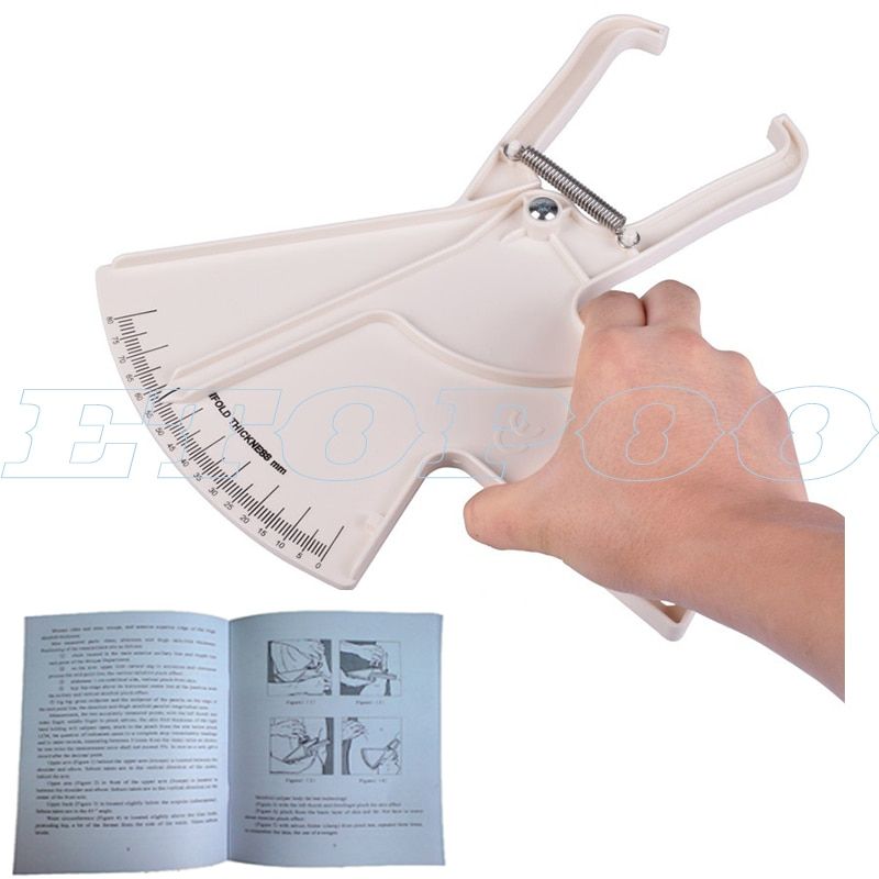 Sale!  Body Fat Caliper PLICOMETRO (skin Fold Caliper) With Slim Guide Manual   BMI Calculator (BMI Body Measure Tape) 2pcs Set