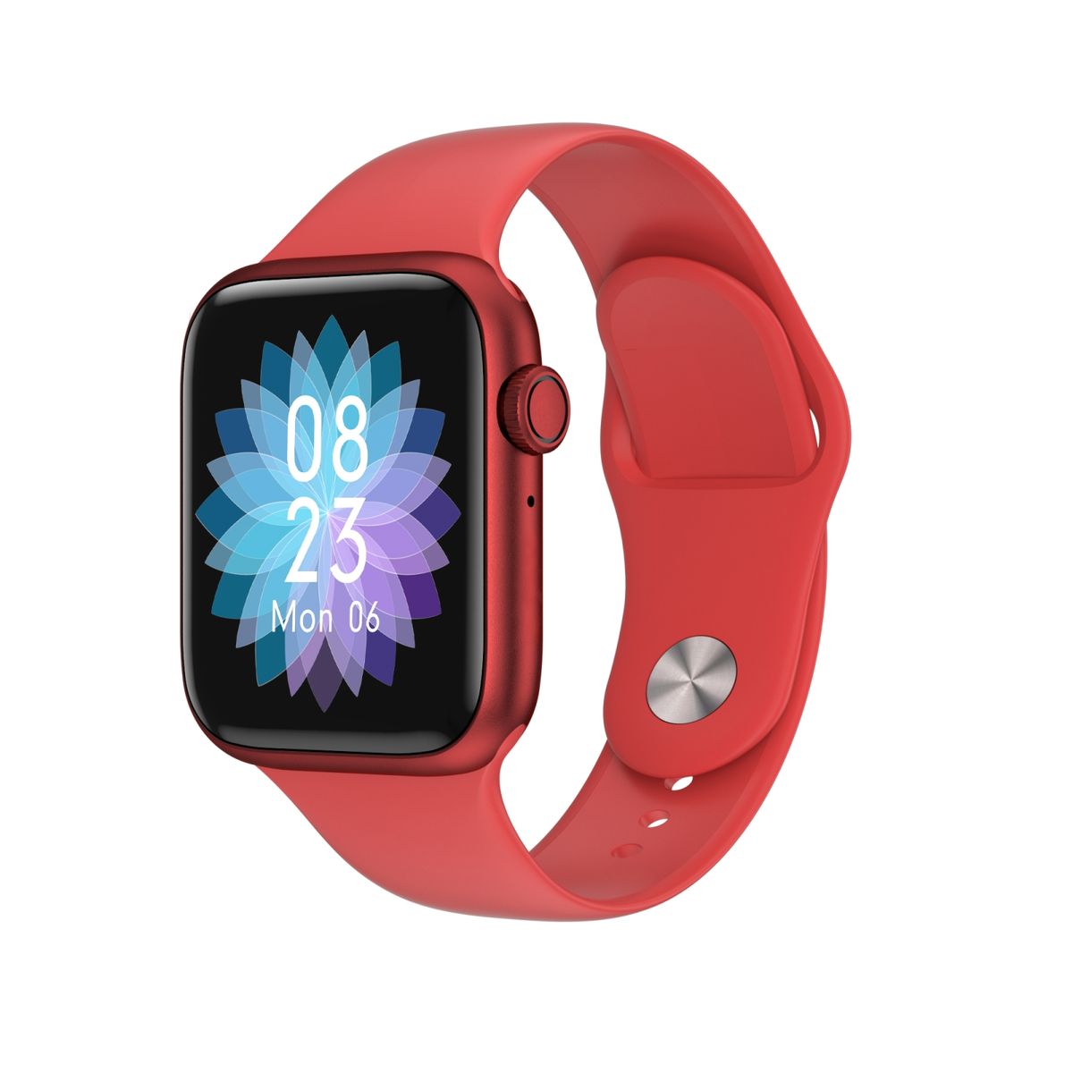 Smart Watch, IP67 Waterproof, Support Temperature/Heart Rate/Blood Pressure/Sleep  Monitoring(Red)