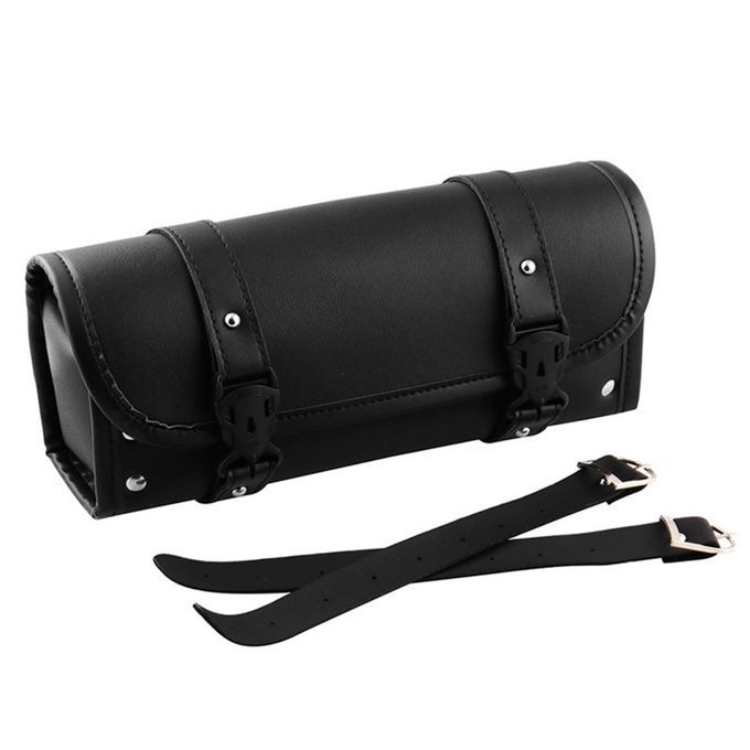 Great Capacity Tool Pouch Adjustable Faux Leather-Black