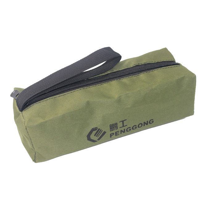 Tool Storage Bag Carrier Oxford Handy Zip Pouch  Green