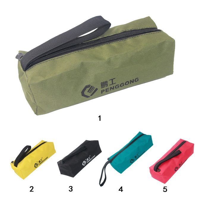 Tool Storage Bag Carrier Oxford Handy Zip Pouch  Green