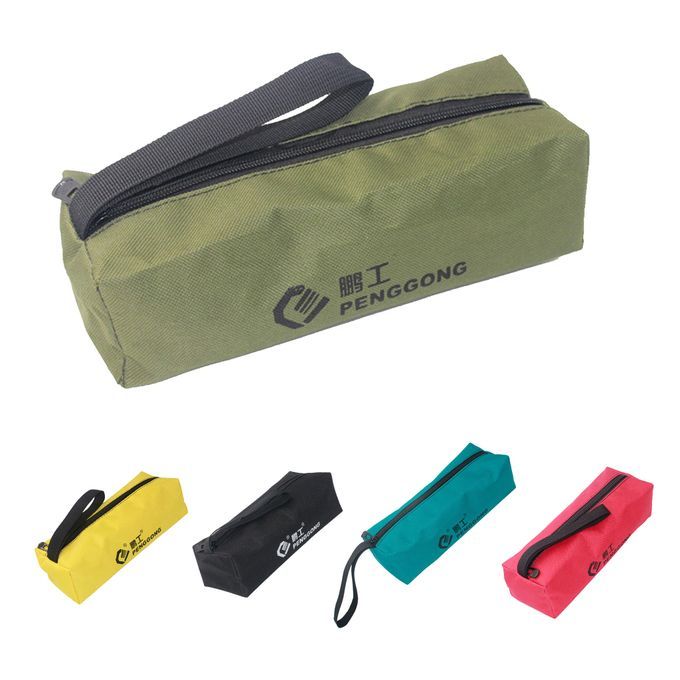 Tool Storage Bag Carrier Oxford Handy Zip Pouch  Green