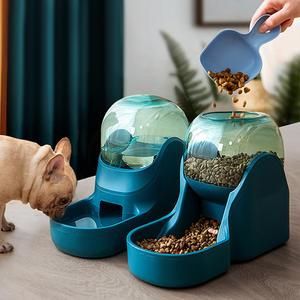 2pcs 3.8L Pet Dog Cat Automatic Feeder Bowl For Drinking Water 1.8KG Slow Food Feeding Bowls Container For And Bowls Supplies Dogs