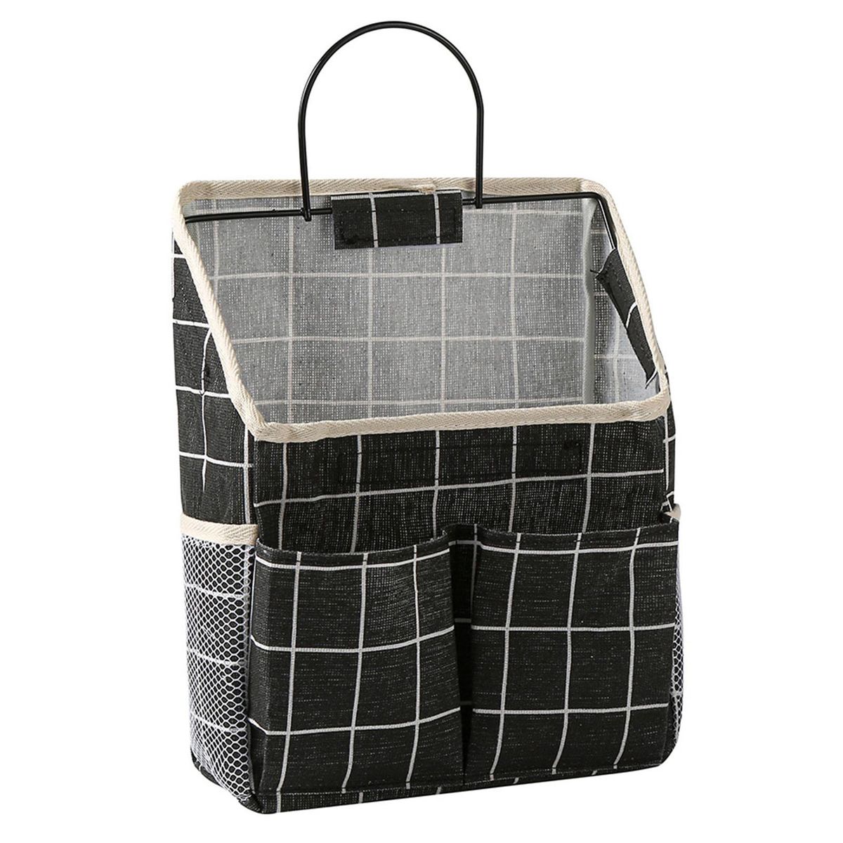 Storage Pouch Stationery Wall Storage Bag Black
