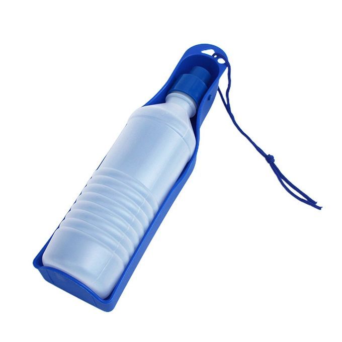 Dog Travel Sports Water Bottle Outdoor Feed Drinking Bottle 2 Ml Pet Su Ly-blue-20 * 5.2 * 5 M