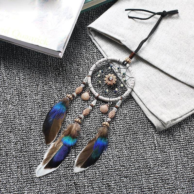 Mrosaa Dream Catcher Pendant Campanula Home Decor Blue
