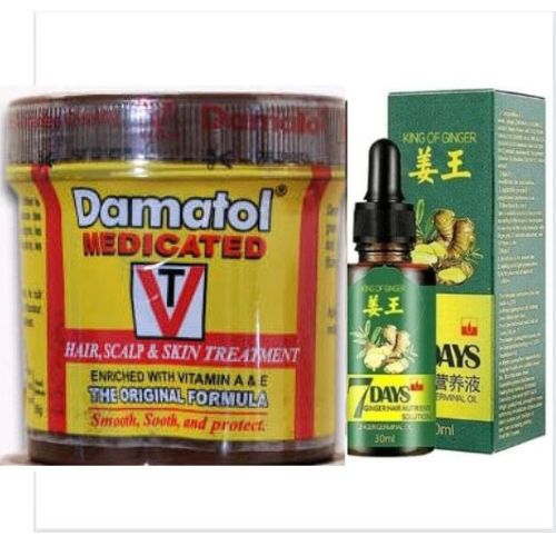 Bald/Hair Growth  Damatol Cream And 7 Days Ginger Oil