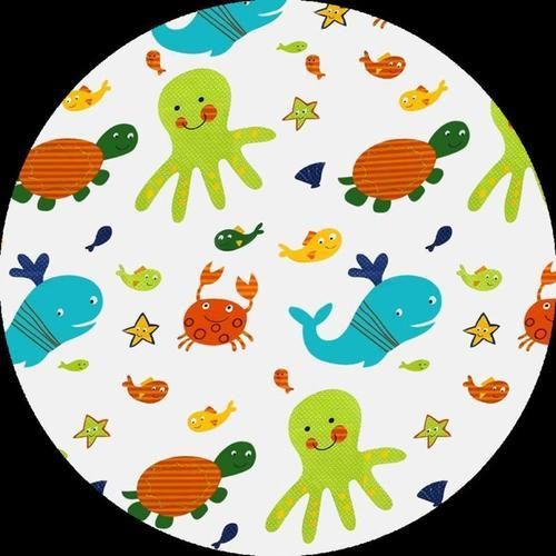 Baby Kids Feeding High Chair Splash Round Mat Anti Slip Foldable Floor Protector