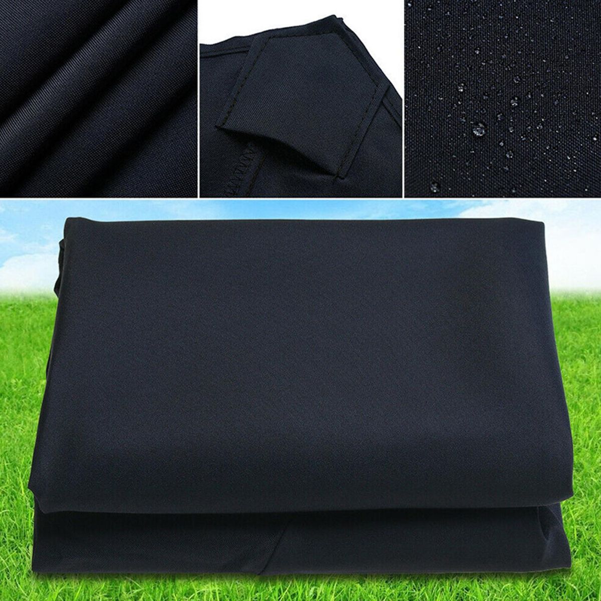 2m Outdoor Patio Umbrella Canopy Sun Protection Market Table Hanging Black