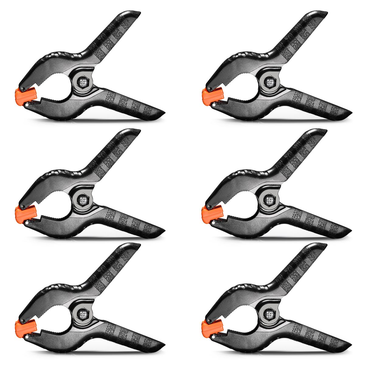 Neewer® 6-Pack Set Heavy Duty Muslin Spring Clamps Clips For Photo Studio Backdrops Backgrounds Woodworking (4.5 Inch)