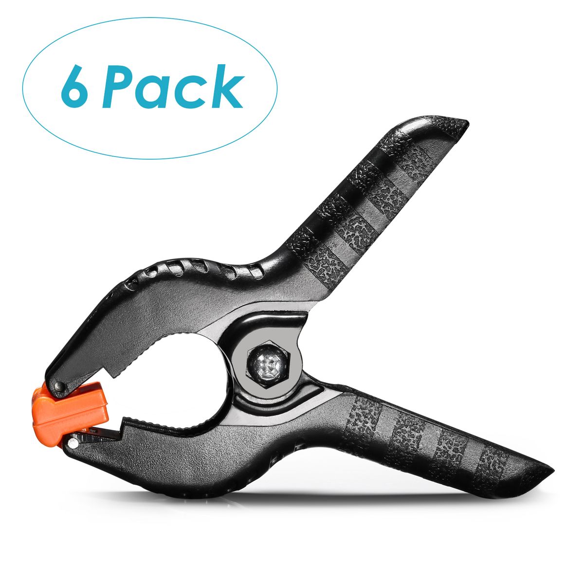 Neewer® 6-Pack Set Heavy Duty Muslin Spring Clamps Clips For Photo Studio Backdrops Backgrounds Woodworking (4.5 Inch)