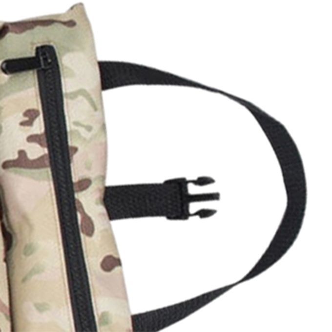 Roll Pouch With Zipper Tool Organizer Pouch Bag  Brown