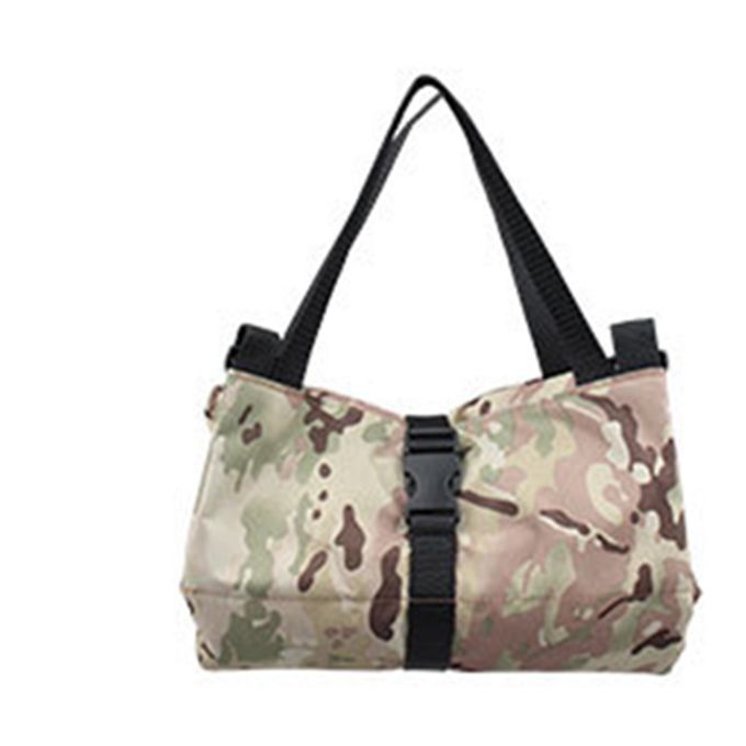 Roll Pouch With Zipper Tool Organizer Pouch Bag  Brown