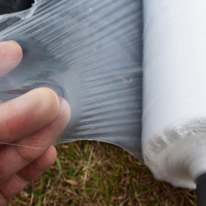 10m 0.006mm Mulch Film PE  Plastic Ground Cover Film Frost Protection Keep Warm Weed-1.5M Width