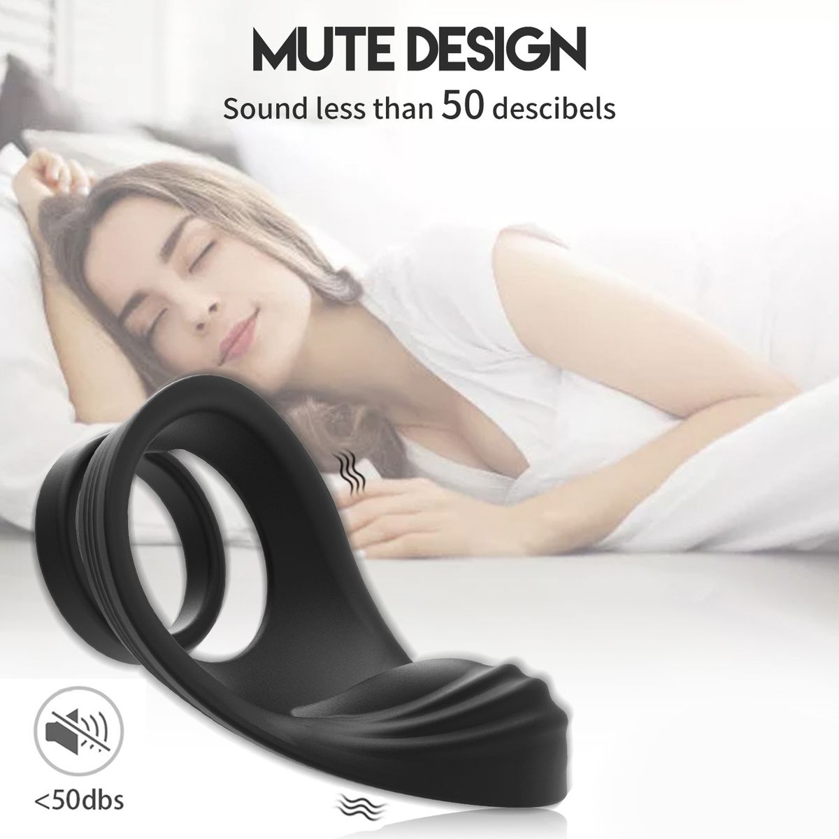 Vibrating Penis Ring Vibrator Massager Waterproof Cock Ring