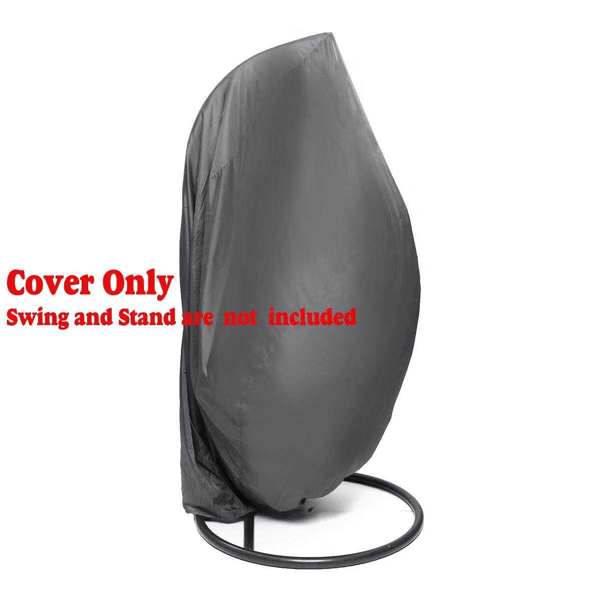 Hanging Egg Chair 125x210cm Swing Garden Swing Chair Cover Waterproof Dustproof -Grey Not Specified