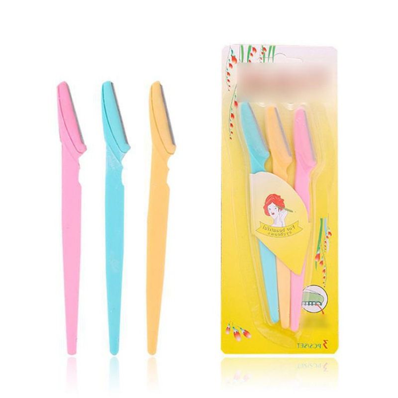 Three Packs Of Simple Eyebrow Trimmer Set Eyebrow Scraper
