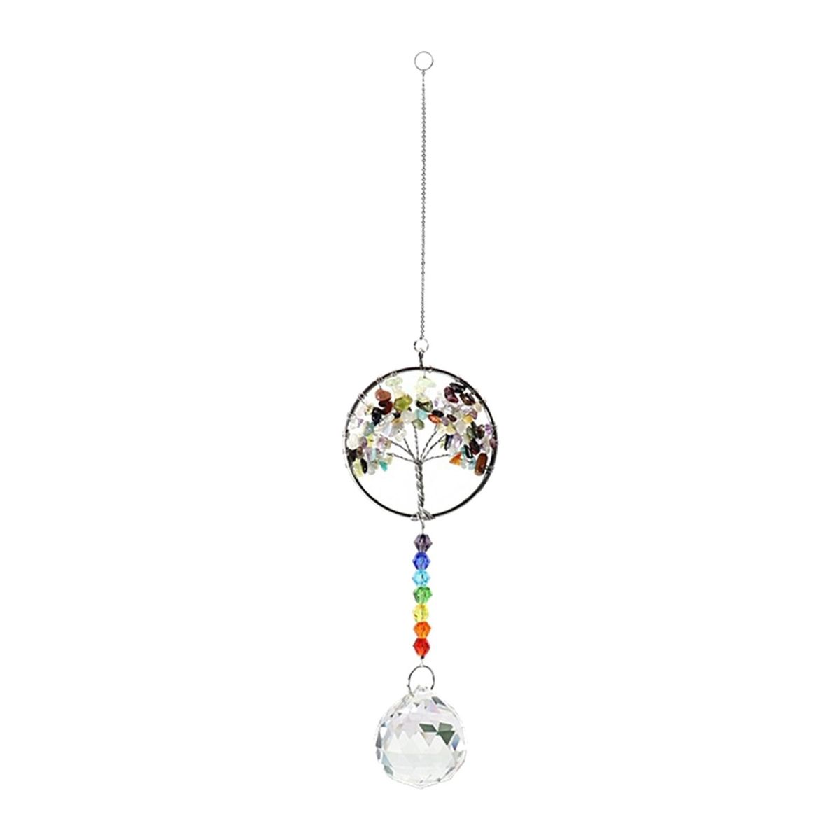 Handmade  Crystal Ball Prisms Hanging Ornaments Colorful Tree