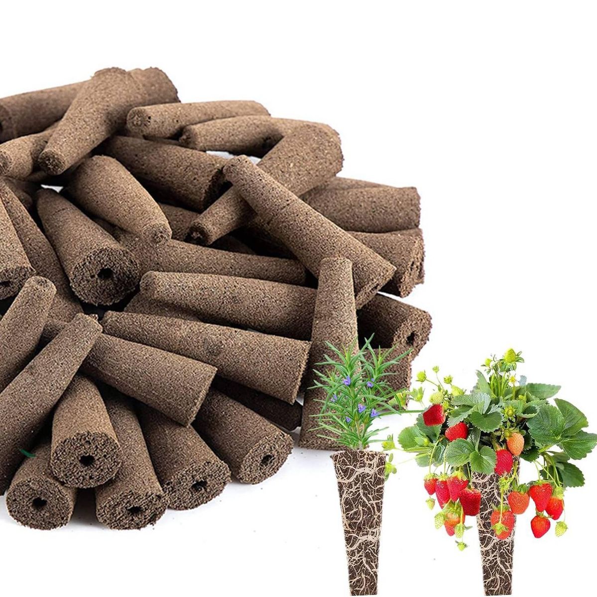 Grow Sponges for Use with  -Friendly Plant Growing Plugs Sponges for Hydroponic Plants Growth Pack of 50