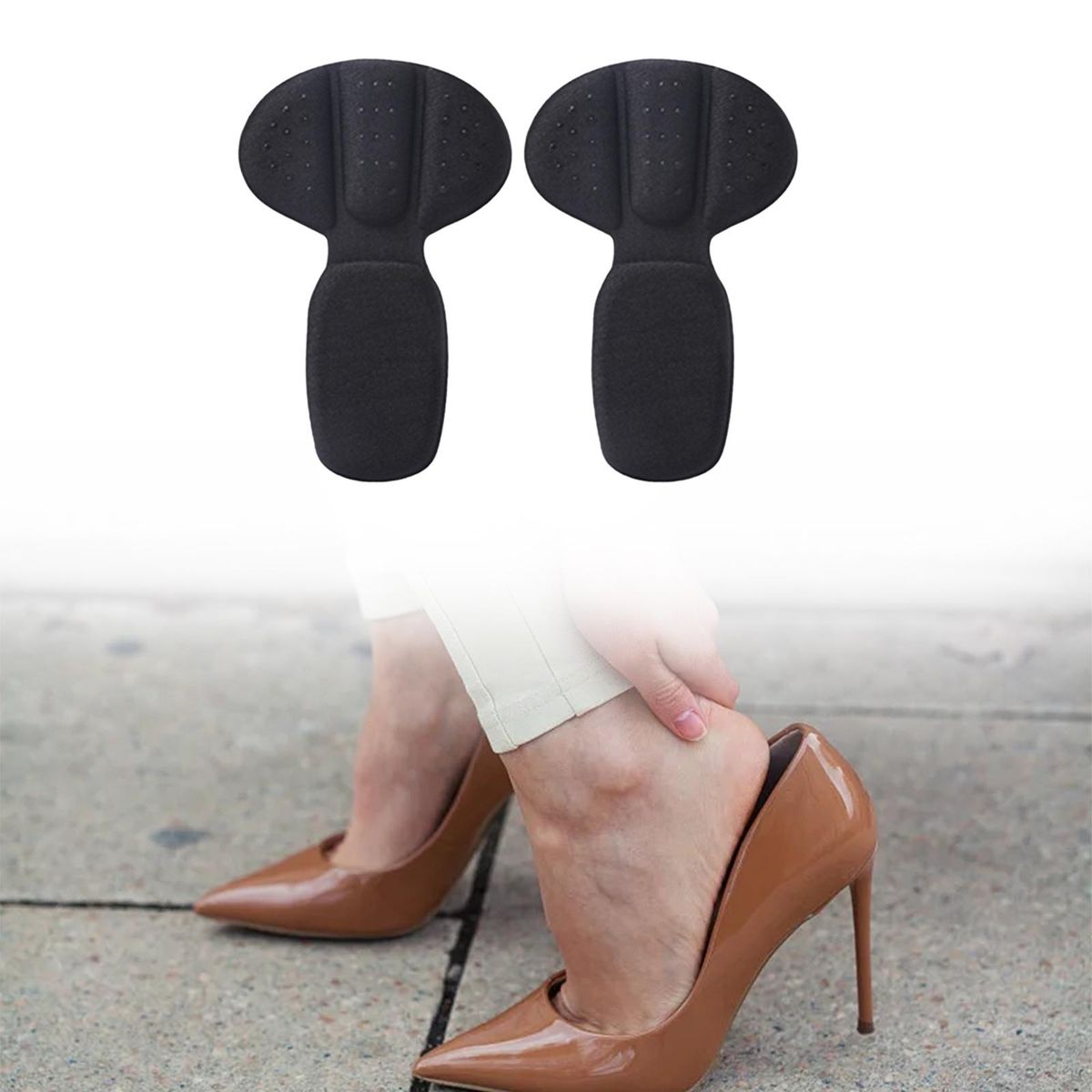 2Pcs Heel Cushion Pads Foot Heel Protectors For Loose