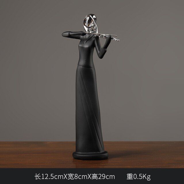 Violin Man Musician Figurine For Home Or Office Decor.