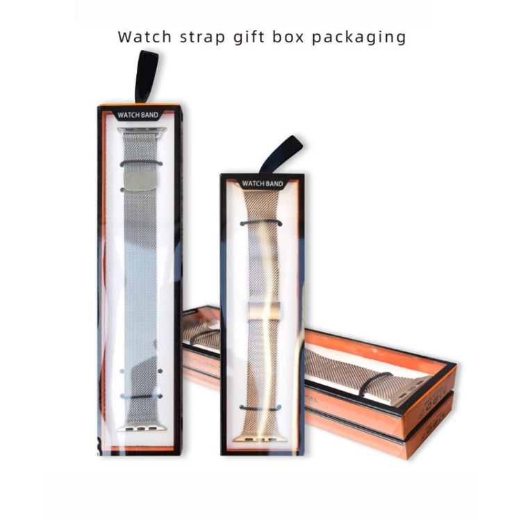 5 PCS Watch Strap Box,Style: Short Type Orange Black