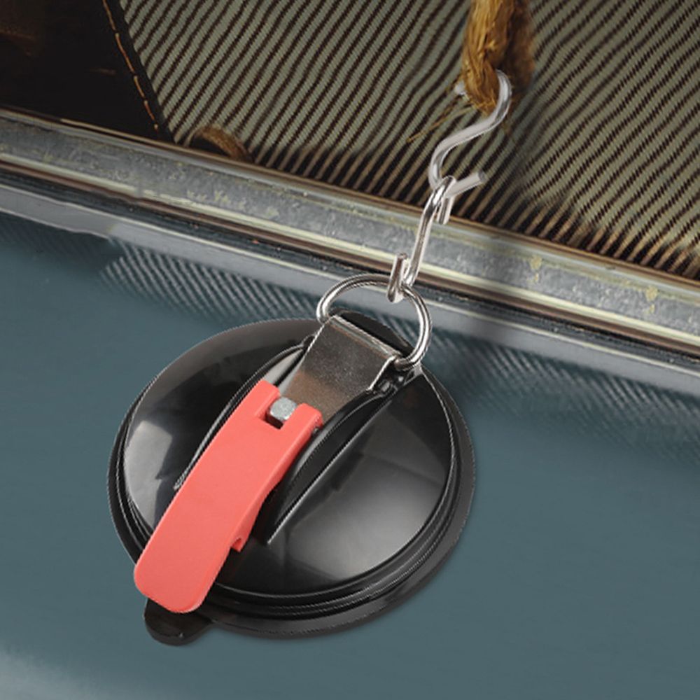 4PCS Plastic Vacuum Sucker Hook Ultralight Suction Cup Hook