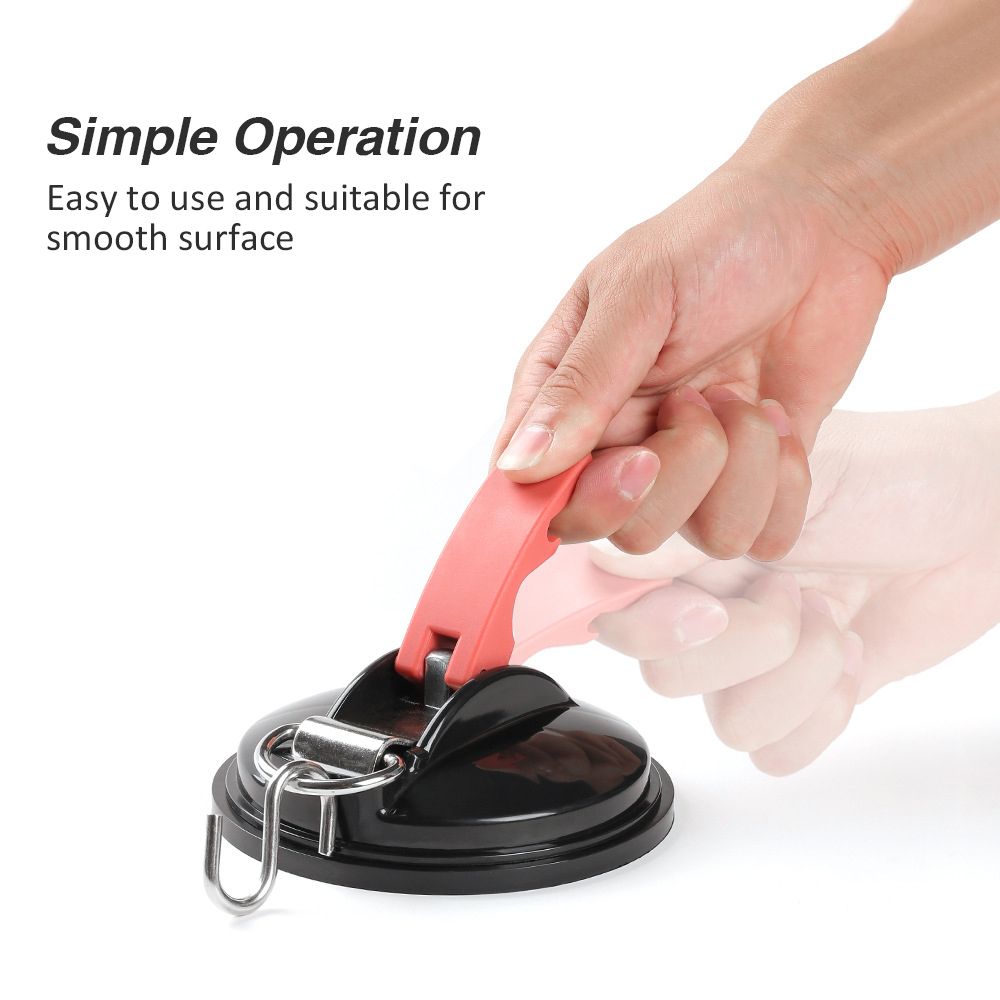 4PCS Plastic Vacuum Sucker Hook Ultralight Suction Cup Hook