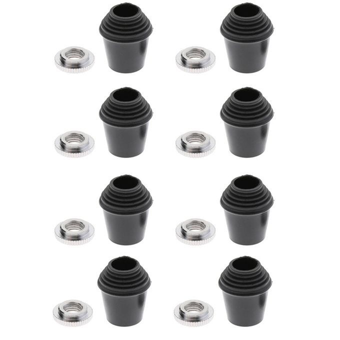 8x Rubber Feet Tip For Floor Tom Bass Drum Leg Feet Access Toolkit For