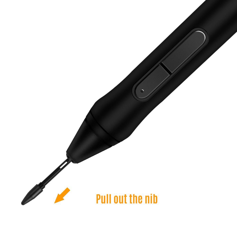 Huion PN05 10pcs Replacement Nibs Pen Tips Compatible with PW500/PW507 Graphics Drawing Tablet Stylus Black