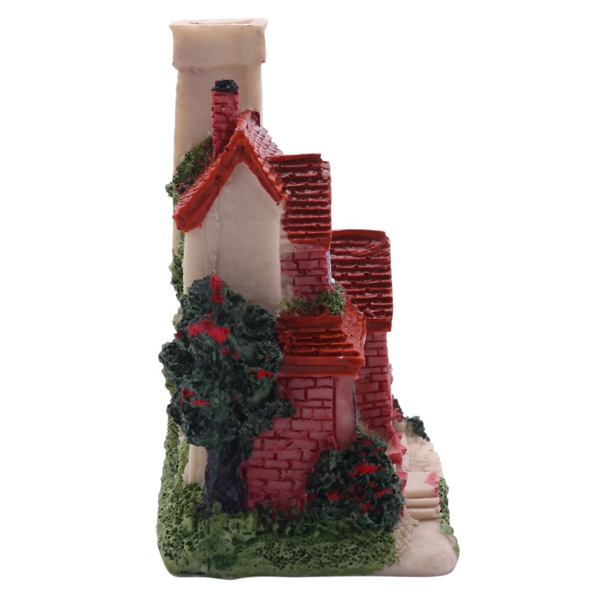 Cute Mini Resin House Miniature House Fairy Garden Landscape Home Garden Decoration Resin Crafts 4 Styles multicolor