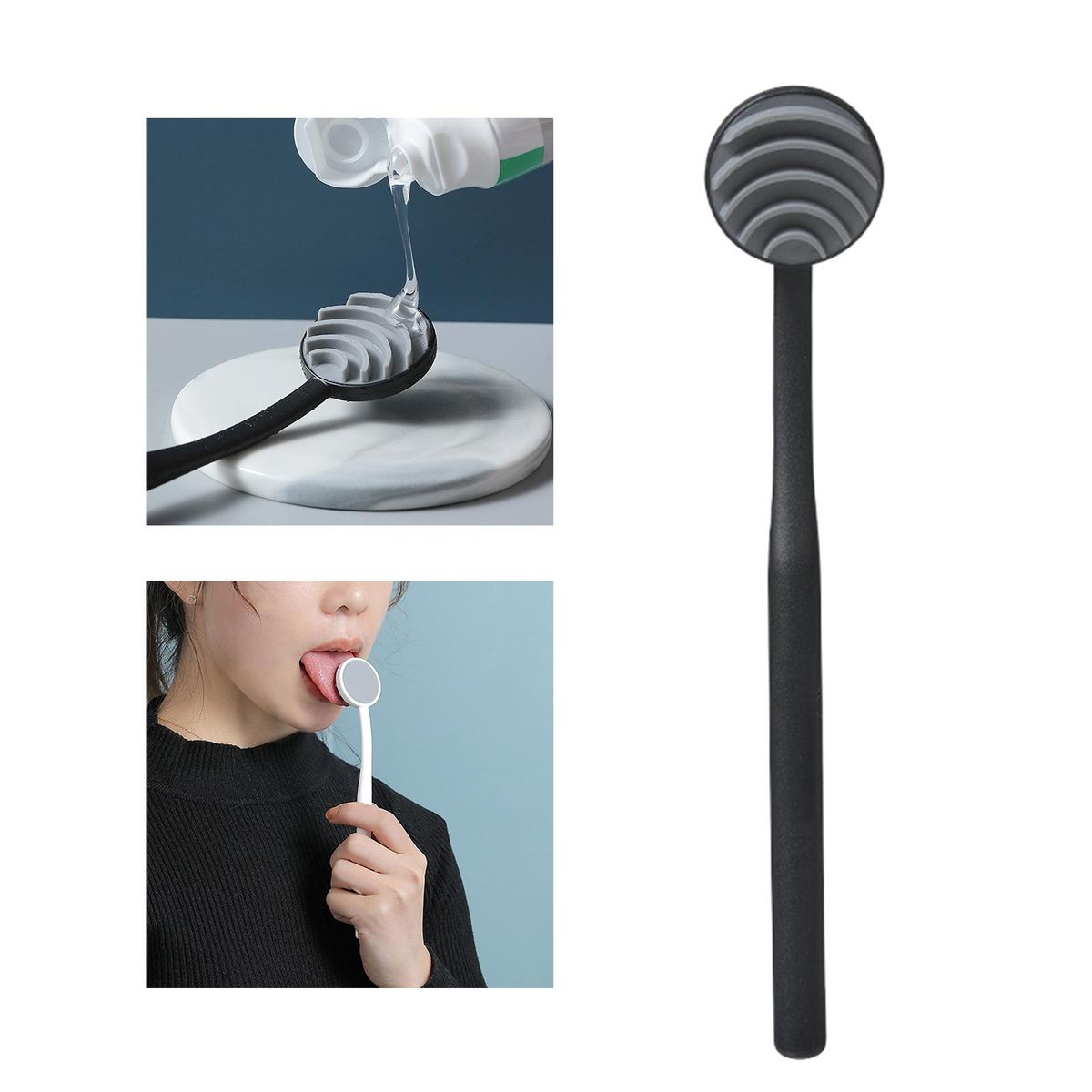 Scraper Care Tools For Fresh Breath  Black