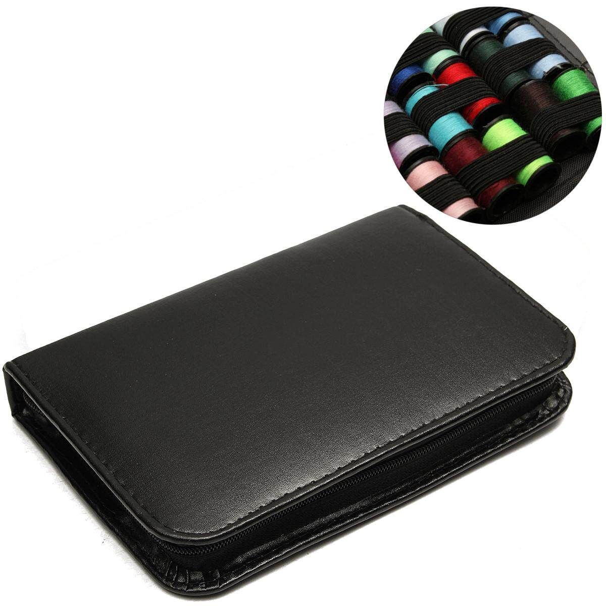 38Pcs/Set Travel Thread Threader Tape Measure Scissor Sewing Kit Case