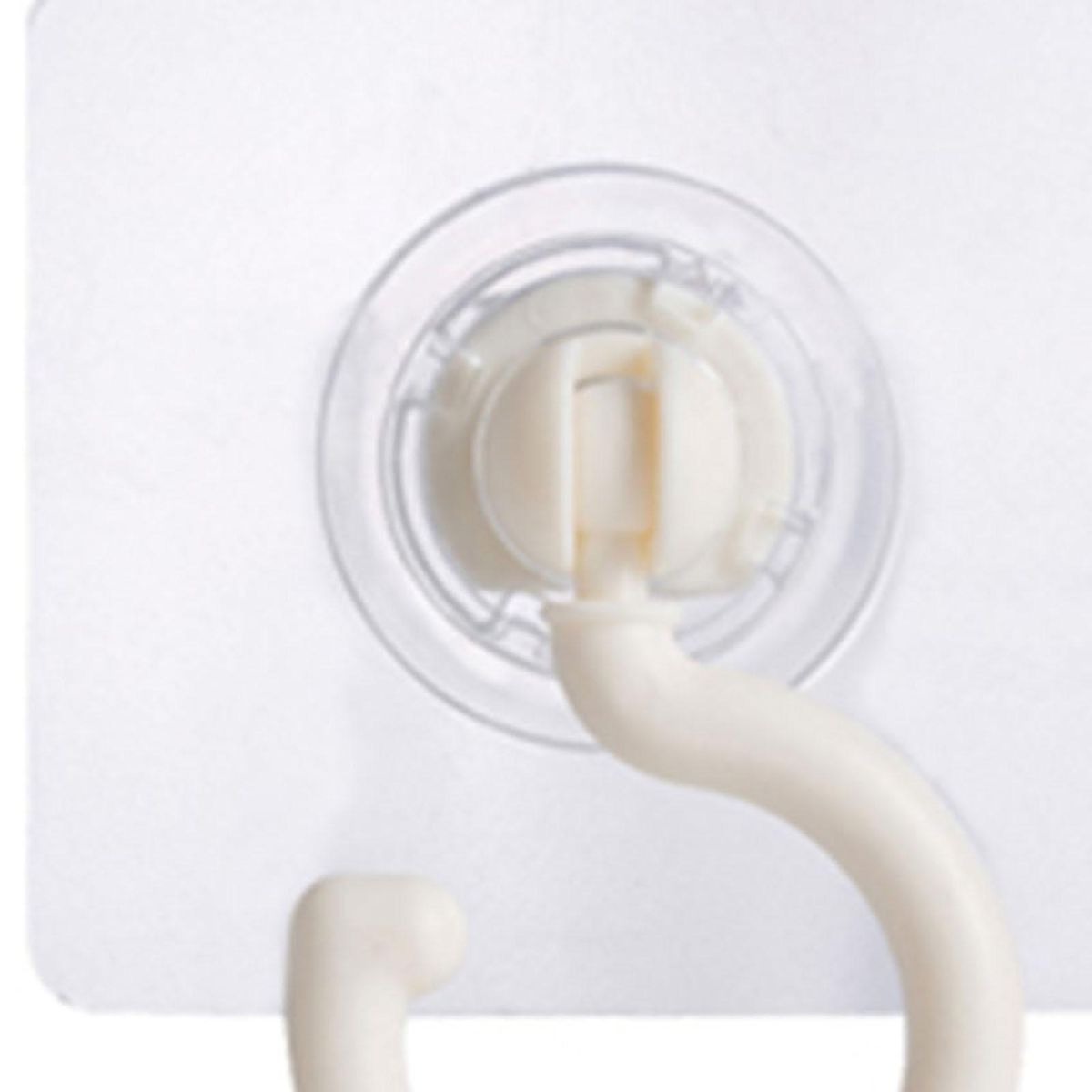 3Pcs Coat Hook Clothes Handbag Towel Wall Hanger White