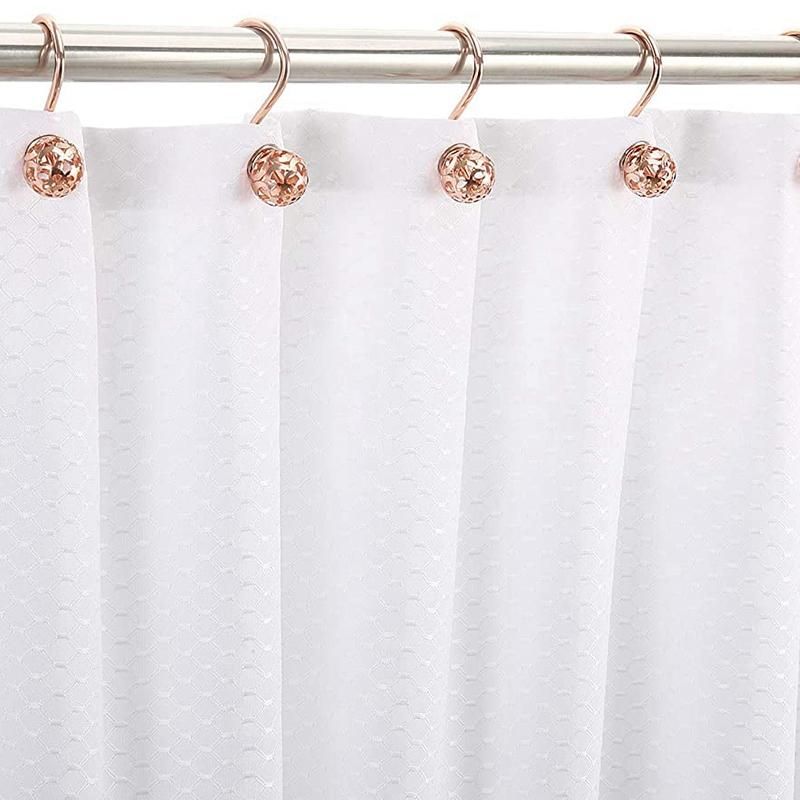 Shower Curtain Hooks Rings,Set Of24 Decorative Shower
