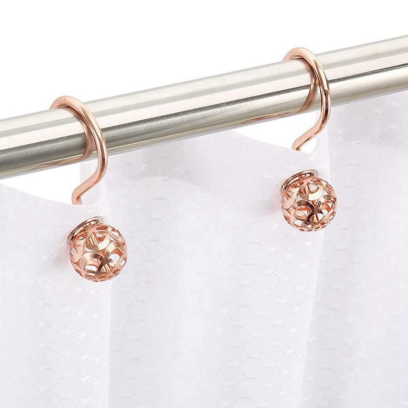 Shower Curtain Hooks Rings,Set Of24 Decorative Shower