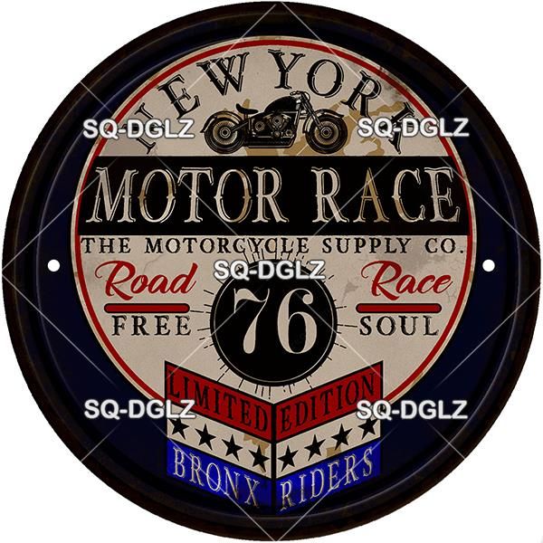 30CM Motorcycle Race Garage Metal Sign Plate-543