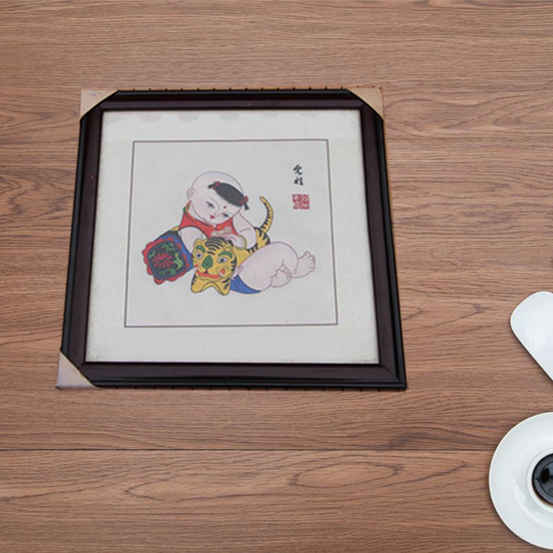 Chinese Style Shu Embroidery Product-Jinzhu New Year Pictures, Chinese Classical Art Style, Exquisite Embroidery Craftsmanship, Meticulous Embroidery, Lively Stitches, Beautiful Patterns, And Ingenious Ideas, Good Gift