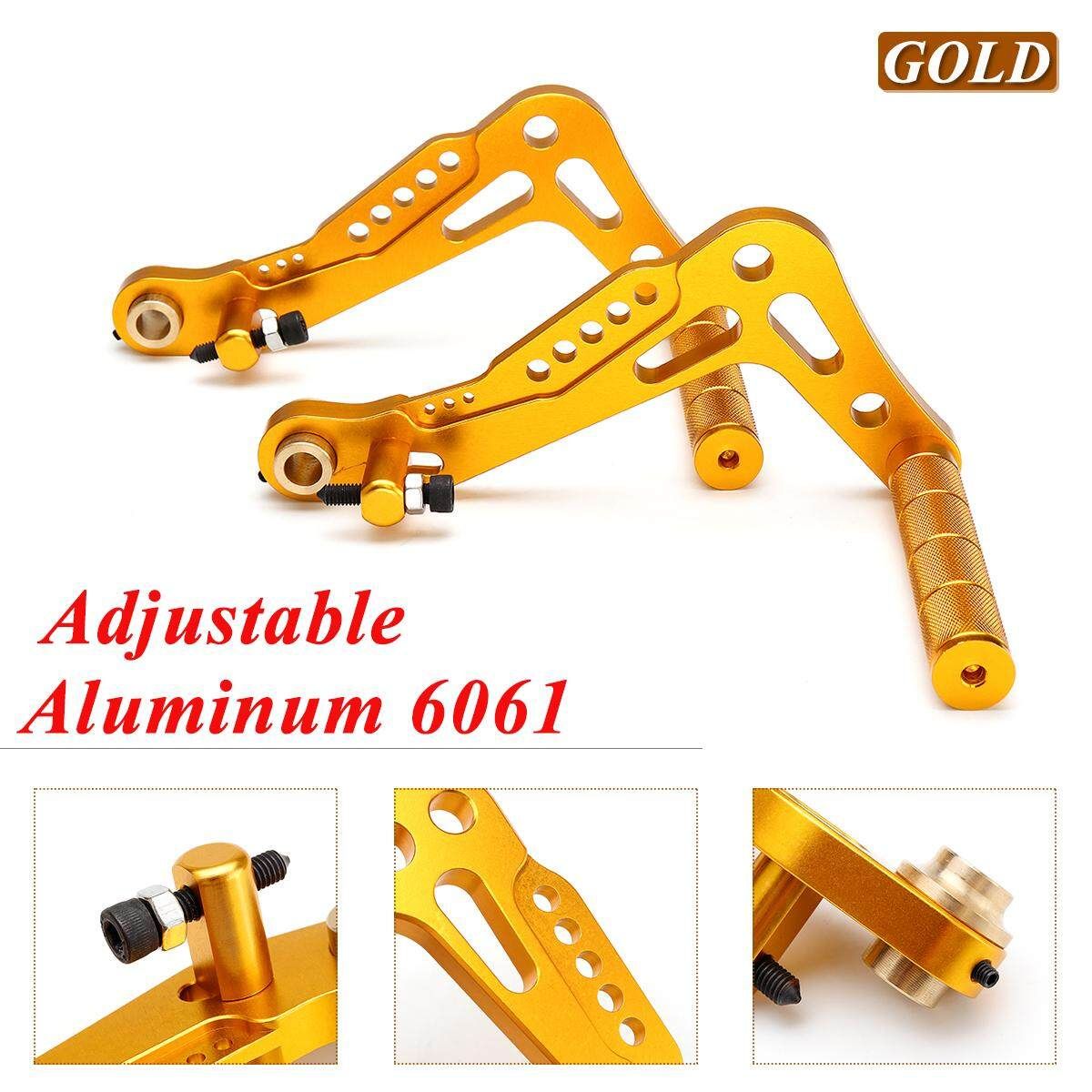 GO KART RACING PEDALS BILLET ALUMINUM BRAKE AND ACCELERATOR SET - Gold Gold (gold)