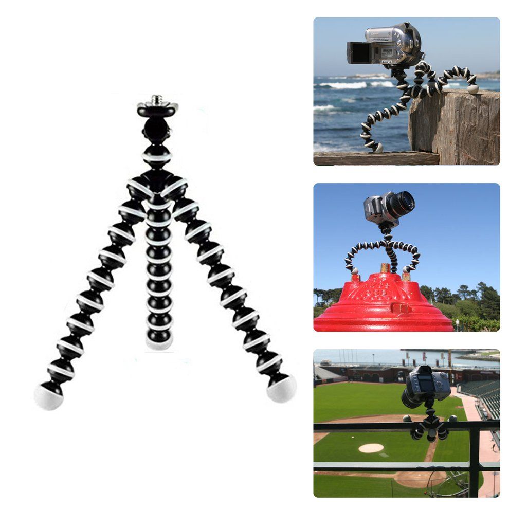 Octopus Flexible Tripod Mount Stand For GoPro Hero 7 6 5 Action Cam Holder Black
