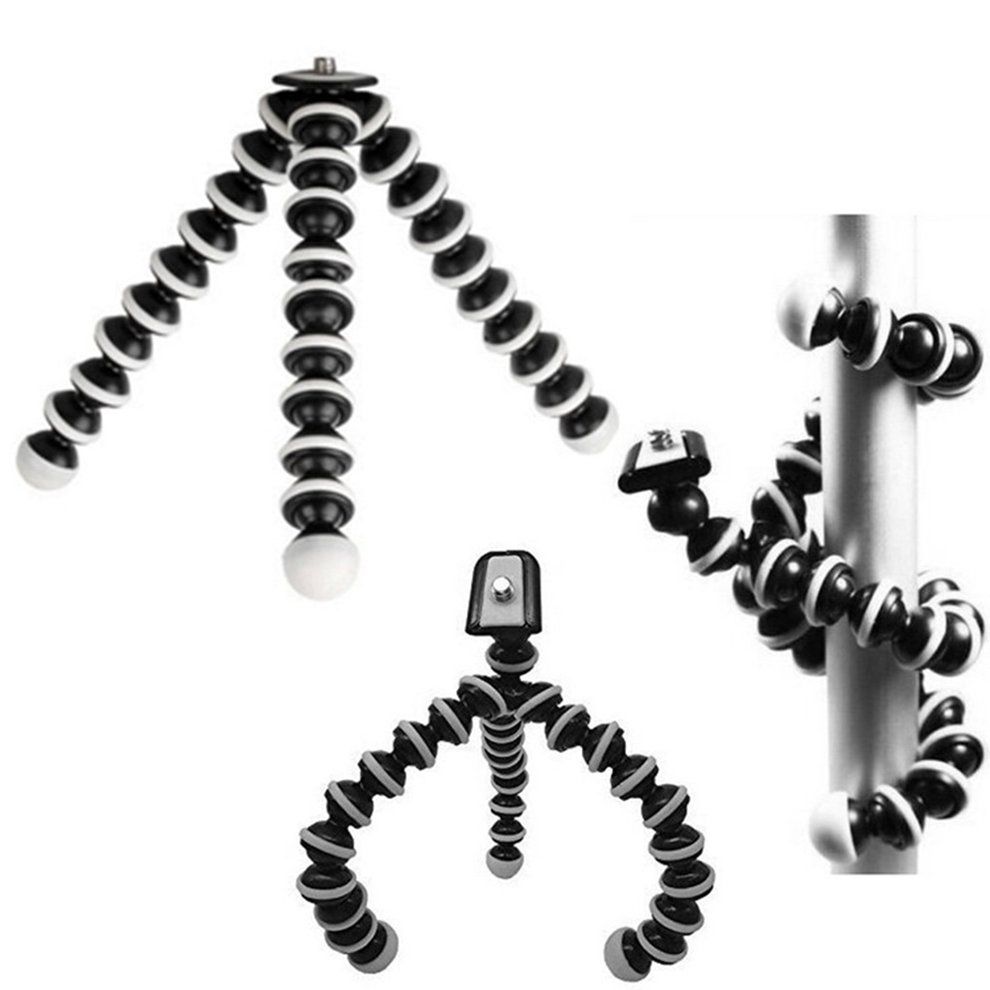 Octopus Flexible Tripod Mount Stand For GoPro Hero 7 6 5 Action Cam Holder Black
