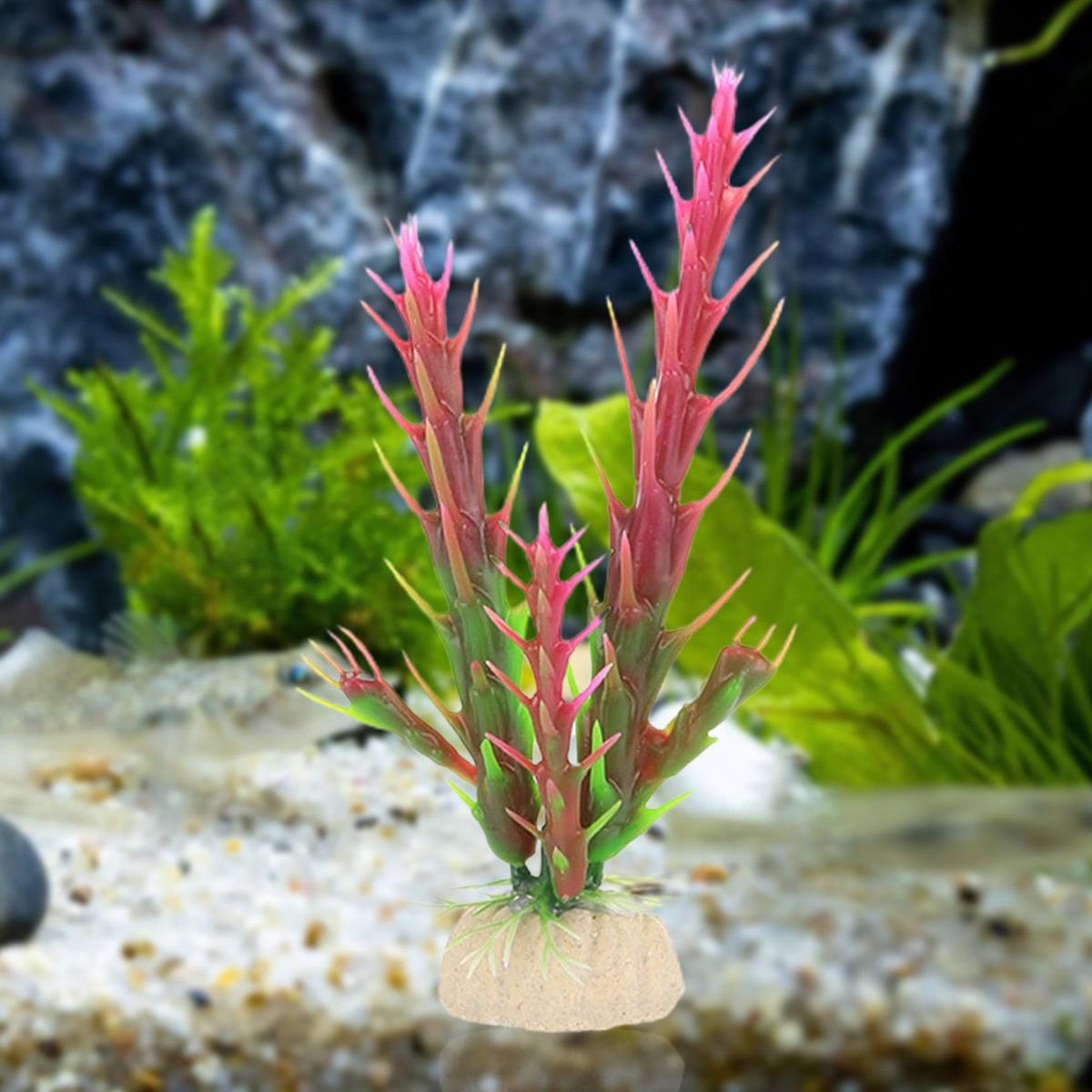 Simulated Aquatic Plants Simulated Aquatic Plants Fish Tank Ornament Wine Red