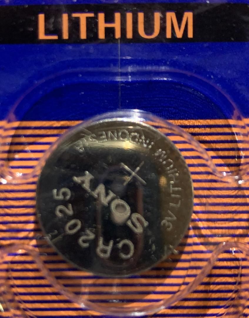 3volts CR2025 Lithium Cell Battery,