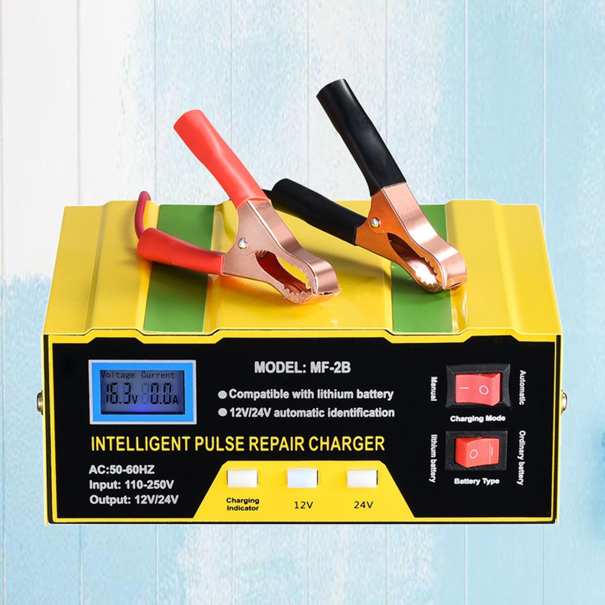 Intelligent 12/24V Electric Smart Pulse Car Battery Charger