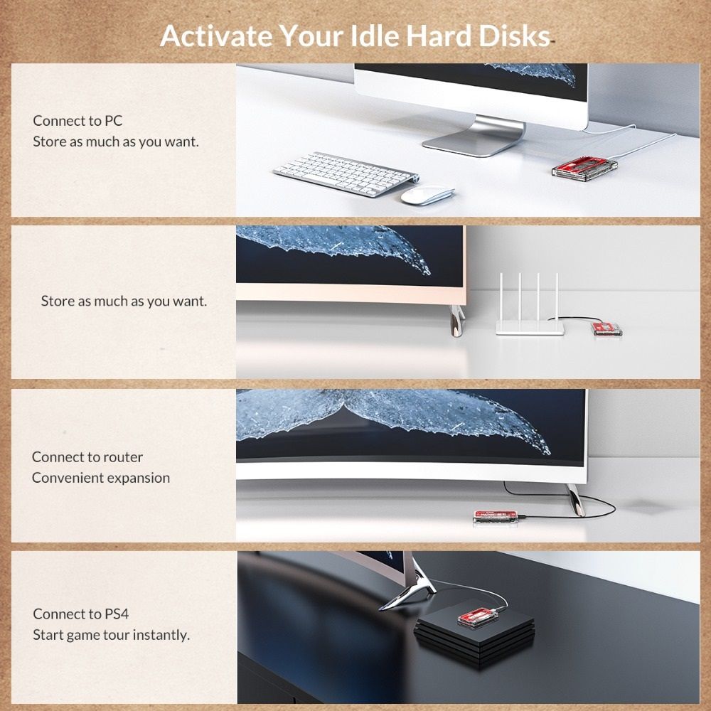 For ORICO 2580U3 Hard Drive Case USB 3.0 HDD Drive Enclosure External
